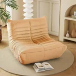 Living Room Bedroom Memory Foam Lounge Chair Ergonomic Design Fireside Bean Bag Chair Lazy Floor Sofa Couch for Adults and Kids